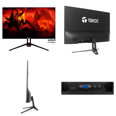 Monitor plano TEROS TE-2415S, 23.8" FHD IPS, HDMI, DP