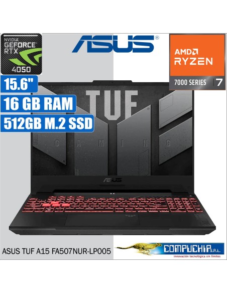 Notebook ASUS FA507NUR-LP005, 15.6" FHD IPS, Ryzen 7 7435HS 4.5GHz, 16GB DDR5 4800