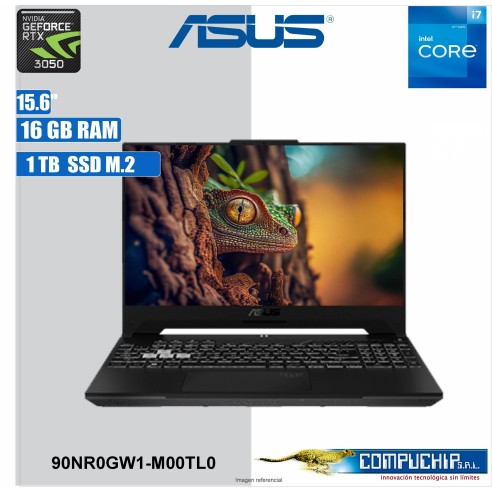 Notebook ASUS FX507ZC4-HN132 15.6" FHD Value-IPS Core i7-12700H hasta 4.7GHz 16G DDR4-3200