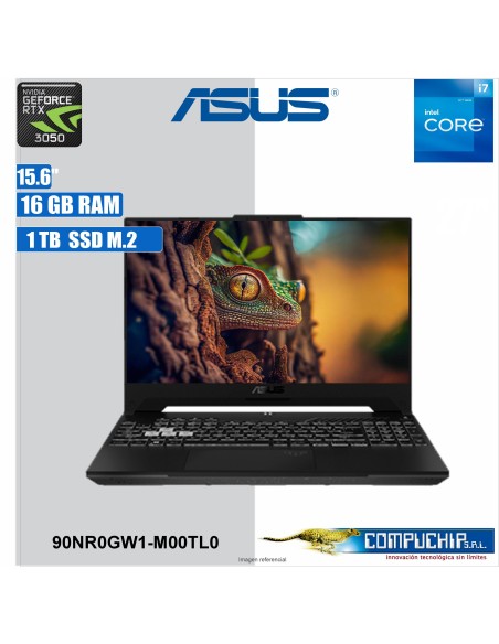 Notebook ASUS FX507ZC4-HN132 15.6" FHD Value-IPS Core i7-12700H hasta 4.7GHz 16G DDR4-3200