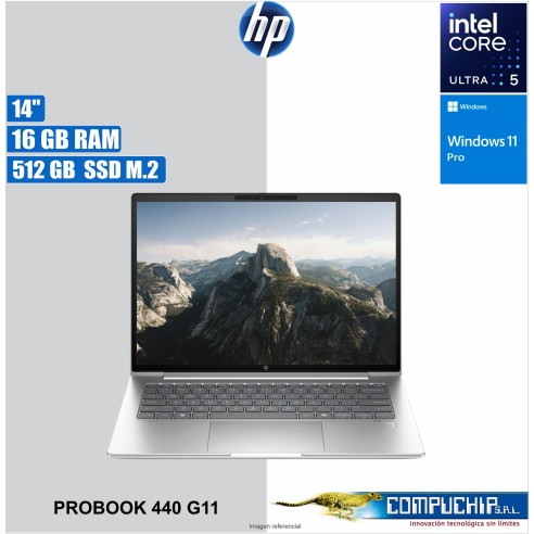 NB HP ProBook 440 G11, 14" LCD LED WUXGA UWVA, Intel Core Ultra 5-125U 1.3/4.3GHz, 16 GB