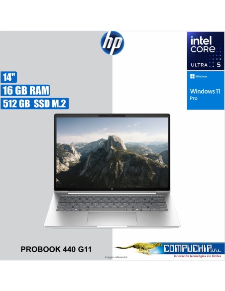 NB HP ProBook 440 G11, 14" LCD LED WUXGA UWVA, Intel Core Ultra 5-125U 1.3/4.3GHz, 16 GB