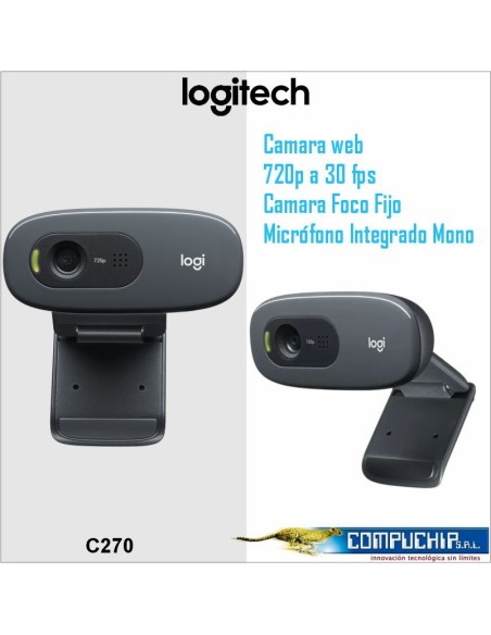 CAMARA WEB LOGITECH C270 HD WEBCAM
