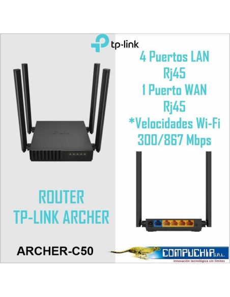 ROUTER WIFI DOBLE BANDA 2.4-5GHZ 4 ANTENAS