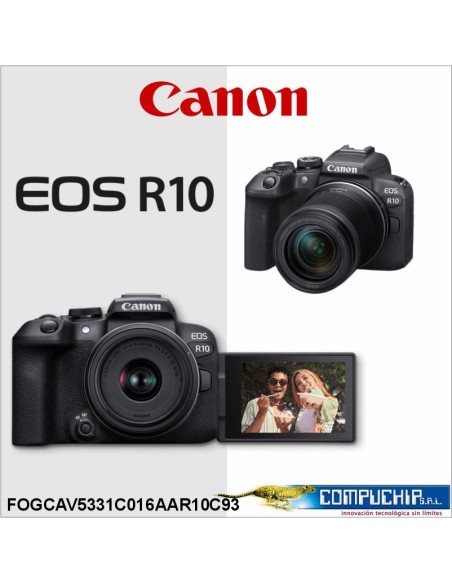 COMBO 93: CAMARA MIRRORLESS CANON EOS R10 RF-S 18-150MM IS STM+ESTUCHE+MEMORIA