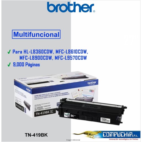 TONER BROTHER TN-419BK L8900CDW 9K PAG.