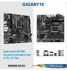 Motherboard Gigabyte B660M DS3H DDR4, Chipset Intel B660, LGA1700, mATX