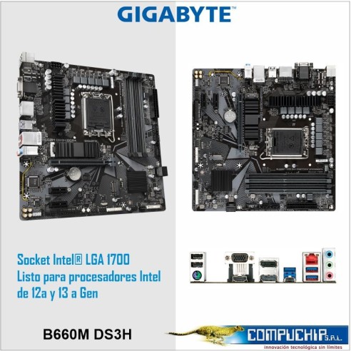 Motherboard Gigabyte B660M DS3H DDR4, Chipset Intel B660, LGA1700, mATX