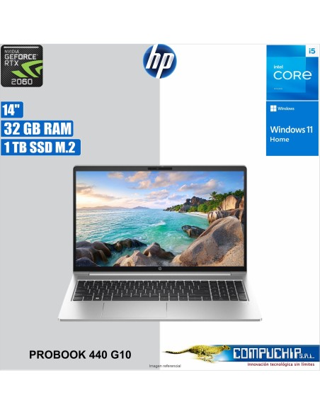 Laptop HP ProBook 440 G10 Intel Core i5-1335U 32GB/SSD 1TB/VD4GB/14″