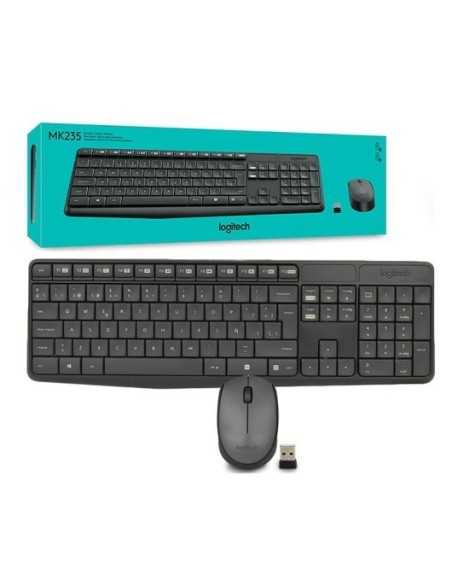 KIT LOGITECH MK235 WIRELESS TECLADO + MOUSE