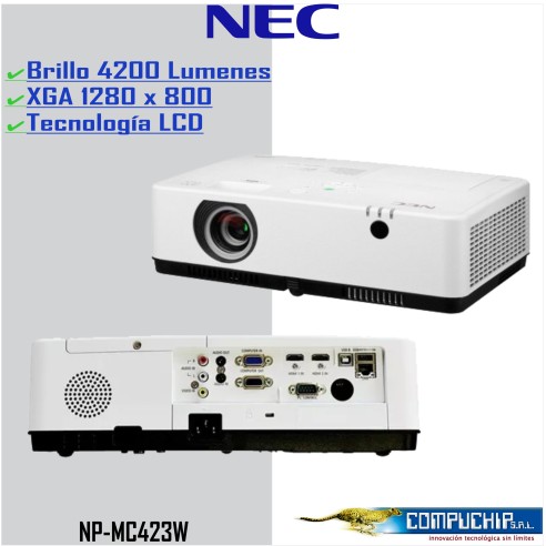 PROYECTOR NEC NP-MC423W, 4200 LUMENES,