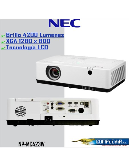 PROYECTOR NEC NP-MC423W, 4200 LUMENES,