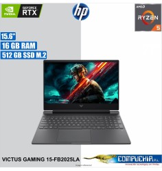 Notebook HP Victus Gaming 15-fb2025la, 15.6" FHD IPS, Ryzen 5 8645HS 5GHz 16GB DDR5-5600