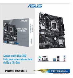 Motherboard ASUS PRIME H610M-E D4, Chipset Intel H610, LGA1700, mATX