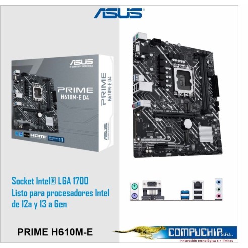 Motherboard ASUS PRIME H610M-E D4, Chipset Intel H610, LGA1700, mATX