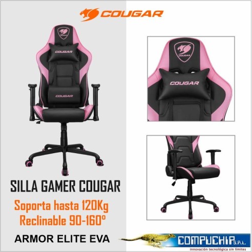 SILLA GAMER COUGAR ARMOR ELITE EVA NEGRO-ROSA