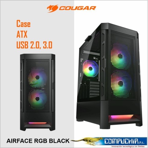 CASE MID TOWER COUGAR AIRFACE NIU RGB BLACK