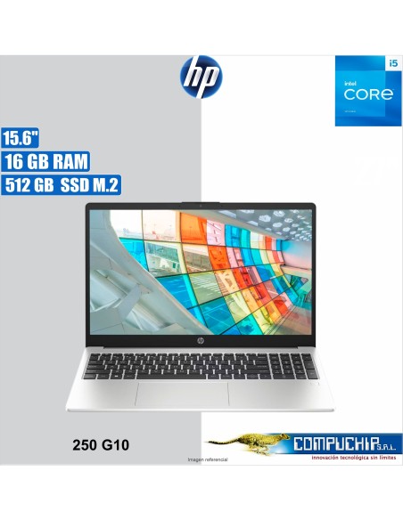 Notebook HP 250 G10, 15.6" LCD LED SVA HD, Intel Core i5 1334U Max 4.6GHz, 16GB DDR4-3200