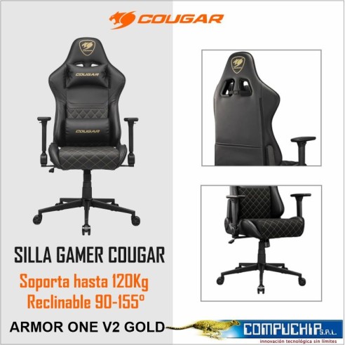 Silla Gaming COUGAR Armor One V2 Gold