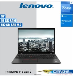 Notebook Lenovo ThinkPad T16 Gen 2, 16" WUXGA IPS Core i5-1335U 1.3/4.6GHz, 16GB DDR4-3200