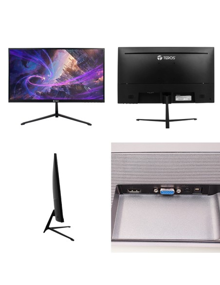 Monitor Teros TE-2128S, 21.5" IPS, 100Hz, 1920x1080, Full HD, HDMI, VGA, VESA, FREESYNC