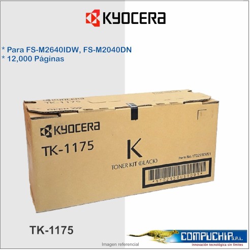 TONER KYOCERA TK-1175 BLACK.