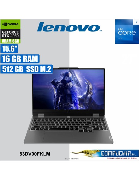 Notebook Lenovo LOQ 15IRX9 15.6" FHD IPS, Core i7-13650HX 2.6/4.9GHz 16GB DDR5-4800MHz