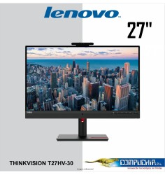 Monitor Lenovo ThinkVision T27hv-30, 27" WLED IPS QHD, HDMI/DP/DP-OUT/RJ-45/SPKS (5Wx2)