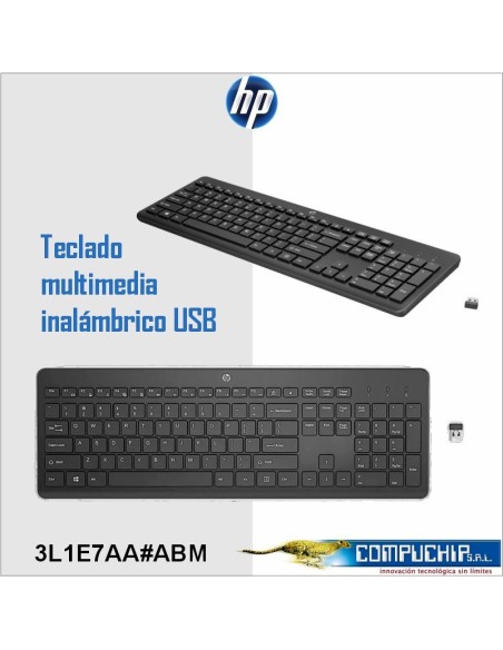 Teclado inalámbrico Sem Fio HP 230