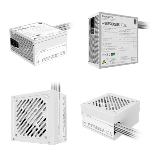 Fuente de alimentación Gigabyte P550SS ICE , 550W, 80 PLUS Silver, Formato ATX.