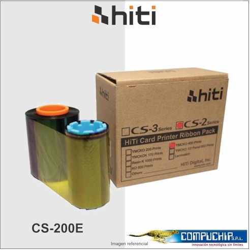 CINTA DE IMÁGENES HITI CS-2 YMCKO 400 PARA IMPRESORA CS-200E