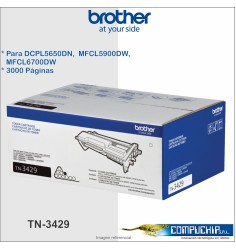 TONER BROTHER TN-3429 3,000 PAGINAS ORIGINAL.