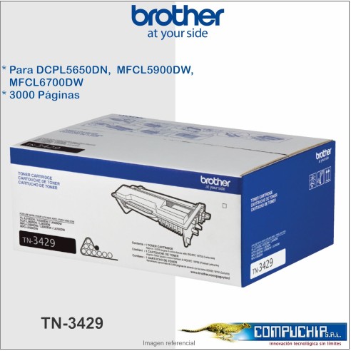TONER BROTHER TN-3429 3,000 PAGINAS ORIGINAL.