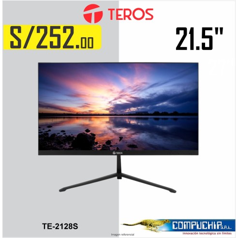 Monitor Teros TE-2128S, 21.5" IPS, 100Hz, 1920x1080, Full HD, HDMI, VGA, VESA, FREESYNC
