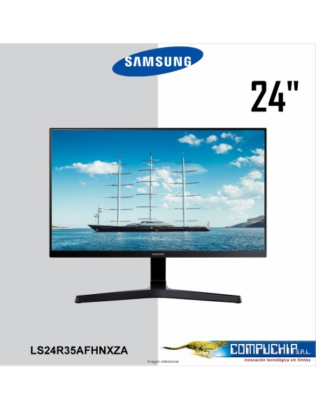 Monitor Samsung SR35 LS24R35AFHNXZA, 24" LED, 1920x1080 IPS FHD, HDMI y VGA.