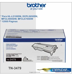 TONER BROTHER TN-3479 NEGRO ORIGINAL, 12,000 PAGINAS.