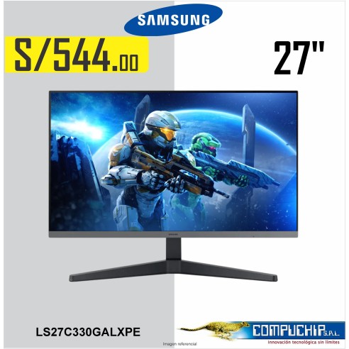 Monitor Plano Samsung Essential S3 27", FHD IPS, 100Hz, 4ms, HDMI, DP