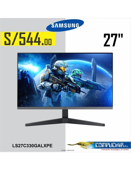 Monitor Plano Samsung Essential S3 27", FHD IPS, 100Hz, 4ms, HDMI, DP
