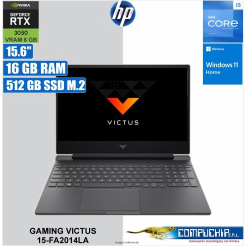 Laptop Gaming VICTUS 15-fa2014la, Intel Core i5, 16 GB DDR4 3200MHz, 512 GB SSD, 15.6 FHD, Windows 11 Home