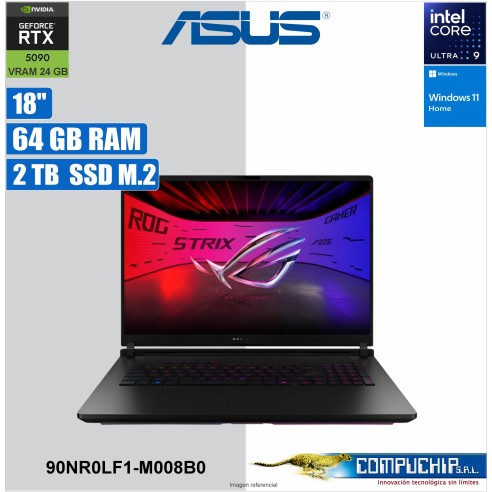 NB ASUS G835LX-SA119W 18" WQXGA MiniLED/Core Ultra 9 275HX 5.4GHz/64GB DDR5/RTX 5090 24GB