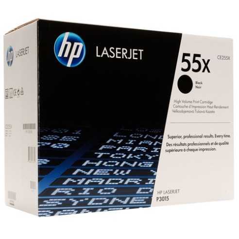 TONER HP CE255X (55X) L.J. CP3015 NEGRO 12.5KPG