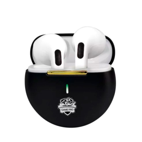 AUDIFONO INALAMBRICO GAME PRO TWS PRO 6 METALLIC, CON MICROFONO, BLUETOOTH 5.3, COLOR NEGRO