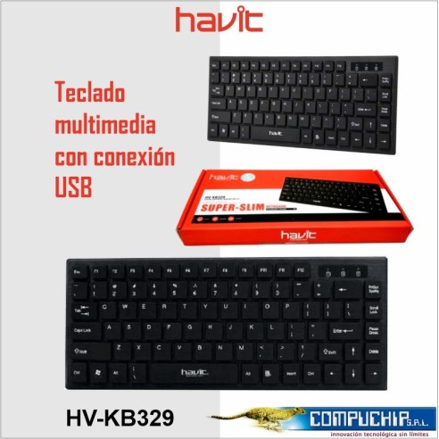 TECLADO HAVIT SUPER-SLIM USB HV-KB329.
