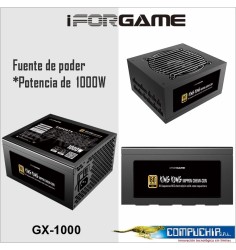FUENTE DE PODER IFORGAME GX1000, 80 PLUS GOLD 1000W