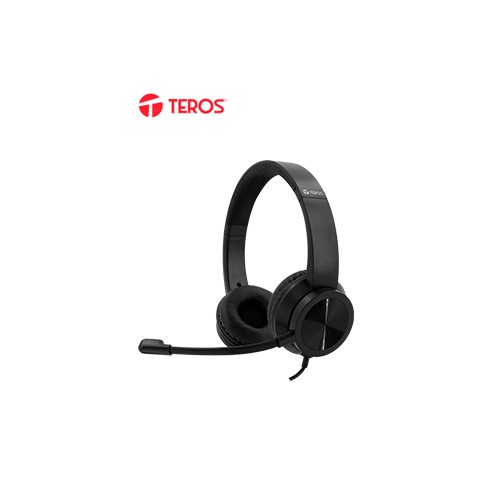 Audífono TEROS TE-8037N (HEADSET), negro