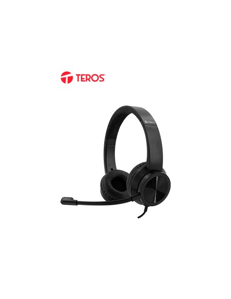 Audífono TEROS TE-8037N (HEADSET), negro