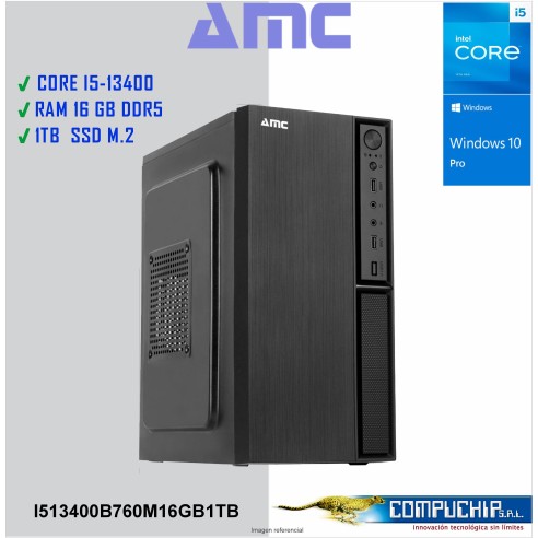 PC INTEL CORE I5-13400 2.5/4.6 GHZ, 16GB DDR5, 1TB M.2 SSD
