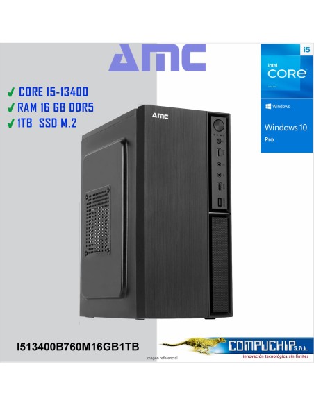 PC INTEL CORE I5-13400 2.5/4.6 GHZ, 16GB DDR5, 1TB M.2 SSD