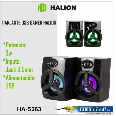 PARLANTE GAMER HALION USB HALION HA-S263 LED