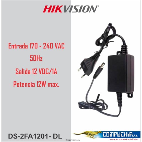 HIK VISION DS-2FA1201-DL FUENTE REGULADA PARA CAMARA 1AMP 220V/12VDC